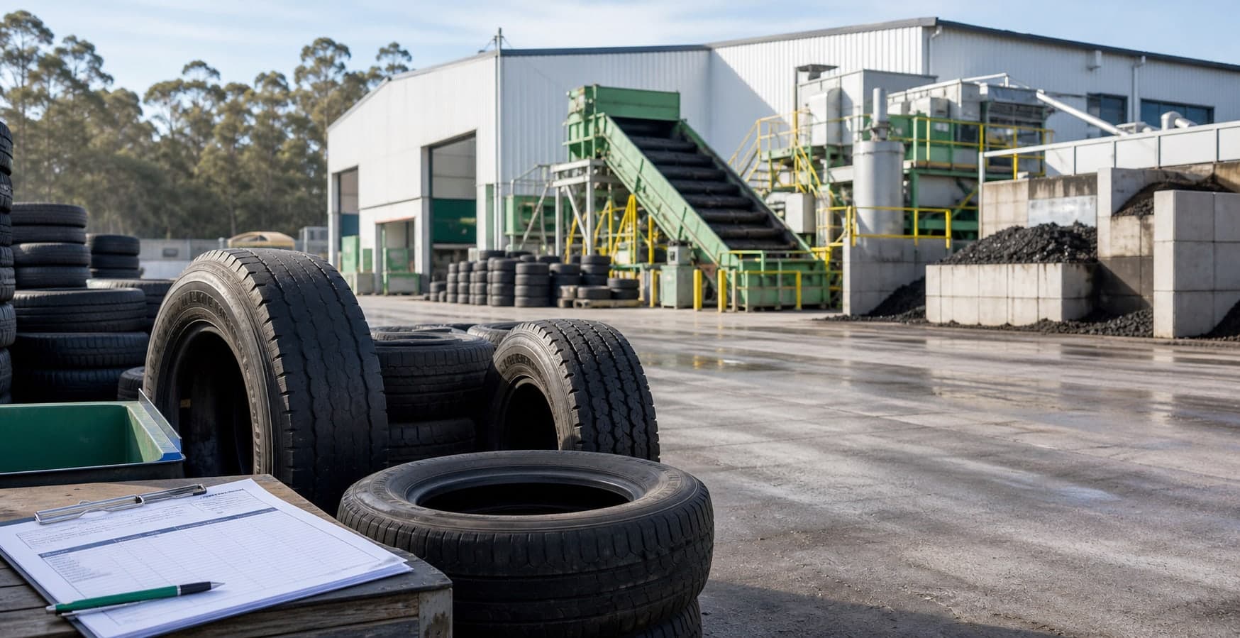 Organised tyre recycling facility and compliance checklist for NSW commercial tyre recycling company selection